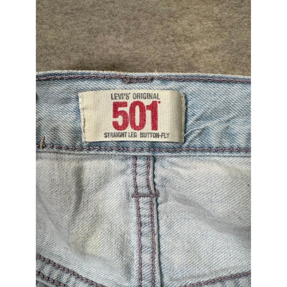 Vintage Levis 501 Original Jeans Men 38x34 Blue Denim Cotton Button Fly Straight - Picture 2 of 16